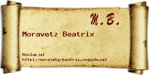 Moravetz Beatrix névjegykártya